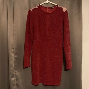 Sparkly long sleeve dress